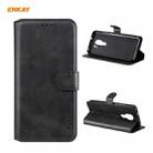 For Motorola Moto G Play 2021 ENKAY Hat-Prince Horizontal Flip PU Leather Case with Holder & Card Slots & Wallet(Black) - 1