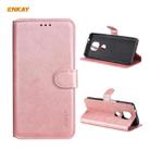 For Motorola Moto G Power 2021 ENKAY Hat-Prince Horizontal Flip PU Leather Case with Holder & Card Slots & Wallet(Pink) - 1