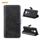 For Motorola Moto G Power 2021 ENKAY Hat-Prince Horizontal Flip PU Leather Case with Holder & Card Slots & Wallet(Black) - 1