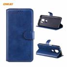 For Motorola Moto G Power 2021 ENKAY Hat-Prince Horizontal Flip PU Leather Case with Holder & Card Slots & Wallet(Dark Blue) - 1