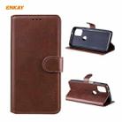 For Motorola Moto G Stylus 2021 ENKAY Hat-Prince Horizontal Flip PU Leather Case with Holder & Card Slots & Wallet(Brown) - 1