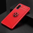 For Xiaomi Redmi K40 Gaming Metal Ring Holder 360 Degree Rotating TPU Case(Red+Red) - 2