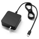 65W 20V 3.25A Notebook Square Portable Type-C Power Adapter, US Plug - 1