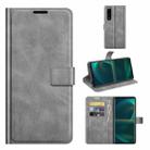 For Sony Xperia 5 III Retro Calf Pattern Buckle Horizontal Flip Leather Case with Holder & Card Slots & Wallet(Grey) - 1