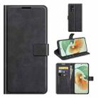 For ZTE Axon 30 Pro Retro Calf Pattern Buckle Horizontal Flip Leather Case with Holder & Card Slots & Wallet(Black) - 1