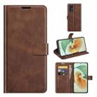 For ZTE Axon 30 Pro Retro Calf Pattern Buckle Horizontal Flip Leather Case with Holder & Card Slots & Wallet(Dark Brown) - 1