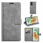 For ZTE Axon 30 Pro Retro Calf Pattern Buckle Horizontal Flip Leather Case with Holder & Card Slots & Wallet(Grey) - 1