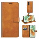 For ZTE Axon 30 Pro Retro Calf Pattern Buckle Horizontal Flip Leather Case with Holder & Card Slots & Wallet(Yellow) - 1