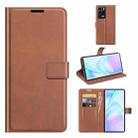 For ZTE Axon 30 Ultra Retro Calf Pattern Buckle Horizontal Flip Leather Case with Holder & Card Slots & Wallet(Light Brown) - 1