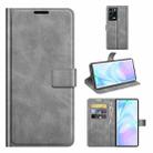 For ZTE Axon 30 Ultra Retro Calf Pattern Buckle Horizontal Flip Leather Case with Holder & Card Slots & Wallet(Grey) - 1