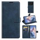 For Xiaomi Mi 11 Ultra Retro Calf Pattern Buckle Horizontal Flip Leather Case with Holder & Card Slots & Wallet(Blue) - 1