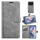 For Xiaomi Mi 11 Ultra Retro Calf Pattern Buckle Horizontal Flip Leather Case with Holder & Card Slots & Wallet(Grey) - 1