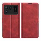For Xiaomi Mi 11 Ultra Retro Calf Pattern Buckle Horizontal Flip Leather Case with Holder & Card Slots & Wallet(Red) - 2