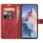 For Xiaomi Mi 11 Ultra Retro Calf Pattern Buckle Horizontal Flip Leather Case with Holder & Card Slots & Wallet(Red) - 3