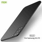 For Samsung Galaxy S21 FE MOFI Frosted PC Ultra-thin Hard Case(Black) - 1
