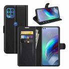 For Motorola Moto Edge S / G100 Litchi Texture Horizontal Flip Protective Case with Holder & Card Slots & Wallet(Black) - 1