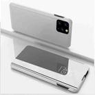 For Xiaomi Mi 11 Plated Mirror Horizontal Flip Leather Case with Holder(Silver) - 1