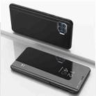 For OPPO F19 Pro / Reno5 F/ A94 4G Plated Mirror Horizontal Flip Leather Case with Holder(Black) - 1