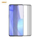 For OnePlus 9R 5 PCS ENKAY Hat-Prince Anti-drop Full Glue Tempered Glass Full Screen Film Anti-fall Protector - 1