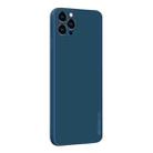 For iPhone 12 Pro Max PINWUYO Touching Series Liquid Silicone TPU Shockproof Case(Blue) - 1