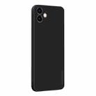 For iPhone 12 mini PINWUYO Touching Series Liquid Silicone TPU Shockproof Case(Black) - 1