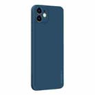 For iPhone 12 mini PINWUYO Touching Series Liquid Silicone TPU Shockproof Case(Blue) - 1