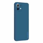 For Xiaomi Mi 11 Lite PINWUYO Touching Series Liquid Silicone TPU Shockproof Case(Blue) - 1