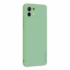 For Xiaomi Mi 11 Lite PINWUYO Touching Series Liquid Silicone TPU Shockproof Case(Green) - 1