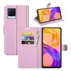 For OPPO Realme 8 / 8 Pro 4G Litchi Texture Horizontal Flip Protective Case with Holder & Card Slots & Wallet(Pink) - 1