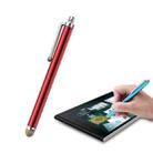 AT-19 Silver Fiber Pen Tip Stylus Capacitive Pen Mobile Phone Tablet Universal Touch Pen(Red) - 1