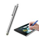 AT-19 Silver Fiber Pen Tip Stylus Capacitive Pen Mobile Phone Tablet Universal Touch Pen(Silver) - 1