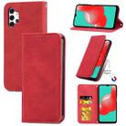 For Samsung Galaxy A32 4G Retro Skin Feel Business Magnetic Horizontal Flip Leather Case With Holder & Card Slots & Wallet & Photo Frame(Red) - 1