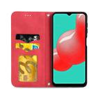 For Samsung Galaxy A32 4G Retro Skin Feel Business Magnetic Horizontal Flip Leather Case With Holder & Card Slots & Wallet & Photo Frame(Red) - 3