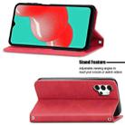 For Samsung Galaxy A32 4G Retro Skin Feel Business Magnetic Horizontal Flip Leather Case With Holder & Card Slots & Wallet & Photo Frame(Red) - 4