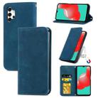 For Samsung Galaxy A32 4G Retro Skin Feel Business Magnetic Horizontal Flip Leather Case With Holder & Card Slots & Wallet & Photo Frame(Blue) - 1