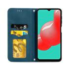 For Samsung Galaxy A32 4G Retro Skin Feel Business Magnetic Horizontal Flip Leather Case With Holder & Card Slots & Wallet & Photo Frame(Blue) - 3
