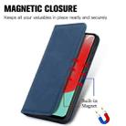 For Samsung Galaxy A32 4G Retro Skin Feel Business Magnetic Horizontal Flip Leather Case With Holder & Card Slots & Wallet & Photo Frame(Blue) - 5