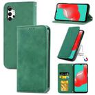 For Samsung Galaxy A32 4G Retro Skin Feel Business Magnetic Horizontal Flip Leather Case With Holder & Card Slots & Wallet & Photo Frame(Green) - 1