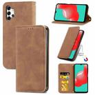 For Samsung Galaxy A32 4G Retro Skin Feel Business Magnetic Horizontal Flip Leather Case With Holder & Card Slots & Wallet & Photo Frame(Brown) - 1