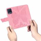 For Realme V13 5G/ 8 5G / Q3i 5G / Q3 5G Butterfly Love Flowers Embossed Horizontal Flip Leather Case with Holder & Card Slots & Wallet & Lanyard(Pink) - 5