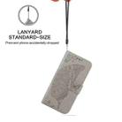 For LG Stylo 7 4G Butterfly Love Flower Embossed Horizontal Flip Leather Case with Bracket / Card Slot / Wallet / Lanyard(Grey) - 6