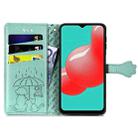 For Samsung Galaxy A32 4G Cute Cat and Dog Embossed Horizontal Flip Leather Case with Holder & Card Slots & Wallet & Crossbody Lanyard & Card Cover(Green) - 3