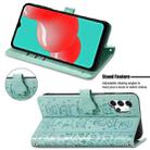 For Samsung Galaxy A32 4G Cute Cat and Dog Embossed Horizontal Flip Leather Case with Holder & Card Slots & Wallet & Crossbody Lanyard & Card Cover(Green) - 4