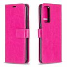 For Samsung Galaxy S21 Crazy Horse Texture Horizontal Flip Leather Case with Holder & Card Slots & Wallet & Photo Frame(Pink) - 1
