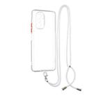 For Xiaomi Redmi K40 / K40 Pro Transparent PC+TPU Phone Case with Contrast Color Button & Neck Lanyard(Transparent) - 1