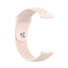 For Samsung Galaxy S3 / Galaxy Watch 46mm Vent Hole Silicone Watch Band(Light Pink) - 1