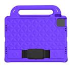 For iPad Pro 11 2020 Diamond Series EVA Anti-Fall Shockproof Sleeve Protective Shell Tablet Case with Holder & Strap(Purple) - 1