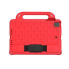 For iPad mini 4 / mini 3 / mini 2 / mini 1 Diamond Series EVA Anti-Fall Shockproof Sleeve Protective Shell Case with Holder & Strap(Red) - 1