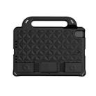 For iPad mini 2019 / mini 5 Diamond Series EVA Anti-Fall Shockproof Sleeve Protective Shell Case with Holder & Strap(Black) - 1