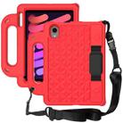For iPad mini 6 Diamond Series EVA Anti-Fall Shockproof Sleeve Protective Shell Tablet Case with Holder & Strap(Red) - 1